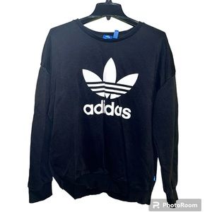 Black Adidas Crew Sweatshirt